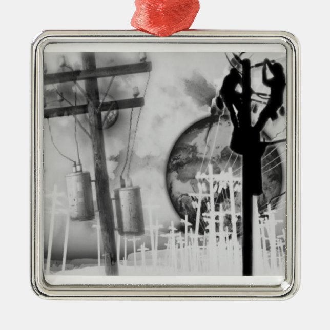 El ornamento del instalador de líneas (Frente)