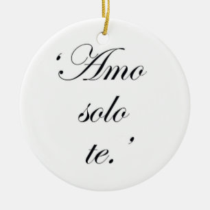 EL ORNAMENTO ESPAÑOL DE NAVIDAD DICE "TE AMO"