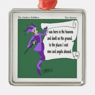 El ornamento moderno de la criba de la nieve de