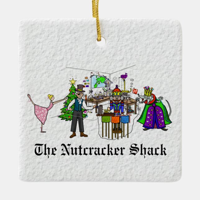 El ornamento navideño de la radio Nutcracker Shack (Anverso)