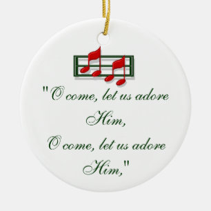 El ornamento "O del himno viene todo el navidad