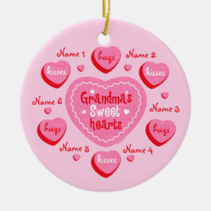 El ornamento personalizado amores de la abuela