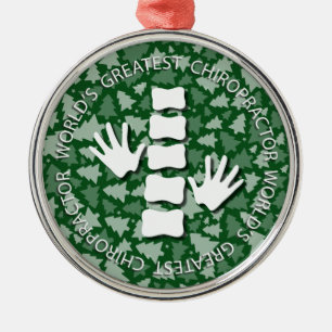 El ornamento {verde} más grande del Chiropractor