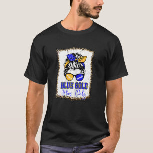 El oro azul sólo vibra el leopardo de las camiseta