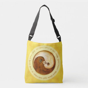 El oro de la bolsa de hombro YinYang palpa la armo