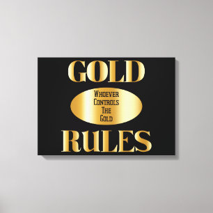 El oro gobierna el arte del muro de oro