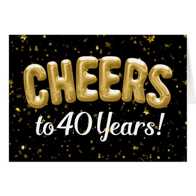 El oro hincha alegrías a 40 años de 40.o (Anverso (Horizontal))