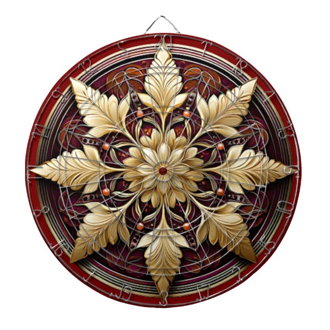 El oro rojo decorativo deja el tablero (Frente)