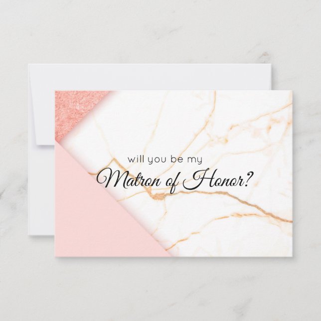 El oro rosado moderno será mi atrón de honor (Anverso)