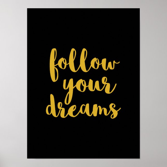 El oro sigue tu cita de sueños arte (Frente)