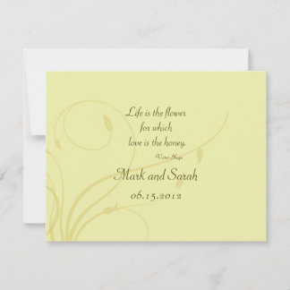 El oro suave florece RSVP