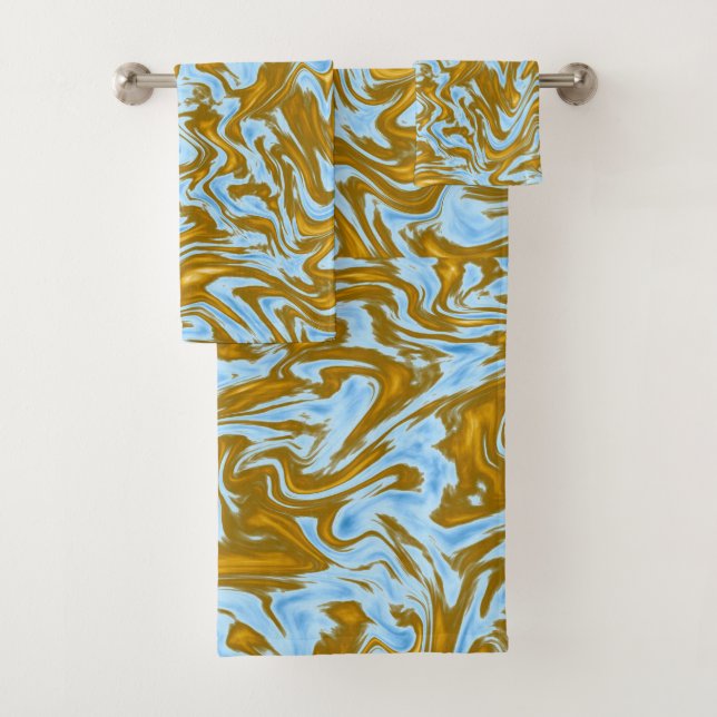 El Oro Y El Efecto De Mármol Verde azulado, (In situ)