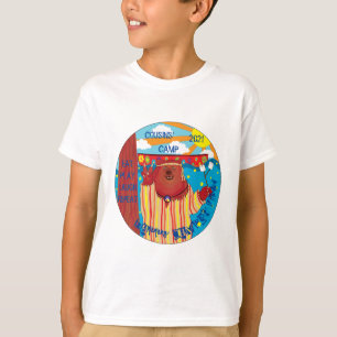 El oso de camiseta de Camp Groovy para niños es pe