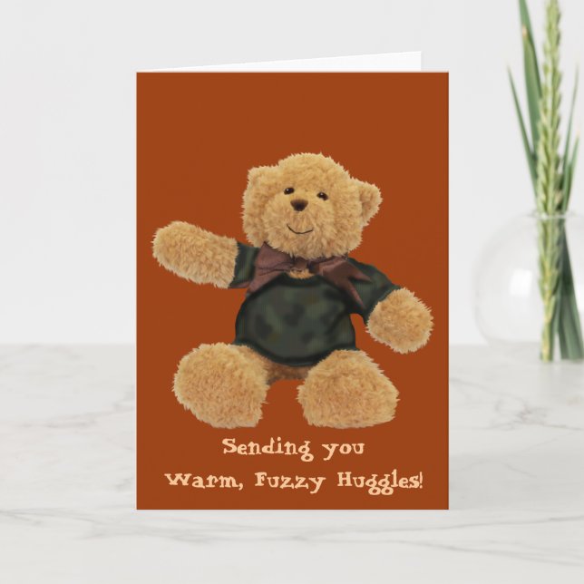 EL OSO ENORME ENVÍO ENVÍOS Tarjetas De Saludo (Anverso)