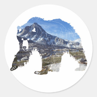 El oso pardo en las altas sierras: Pegatina