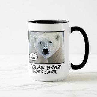¡El oso polar cuida! taza