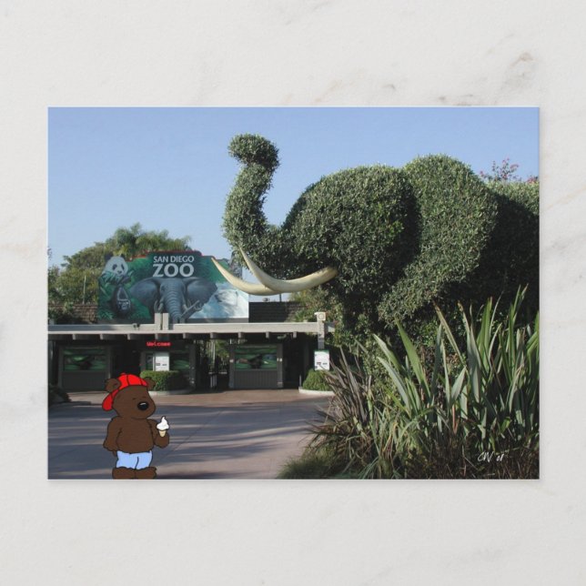 El "oso visita postal de CA de la familia" (Anverso)