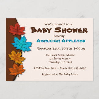 El otoño deja a los niños invitaciones a la ducha
