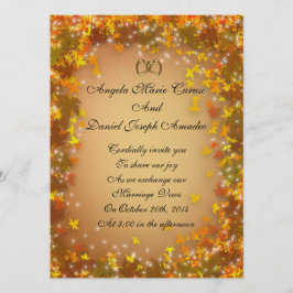 El otoño deja la invitación a la boda de otoño