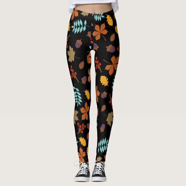 El otoño deja leggings (Anverso)
