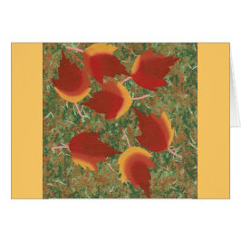 El otoño deja un resumen de arce rojo en la hierba