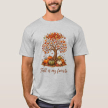 El otoño es mi favorito - Camiseta de árbol otoñal
