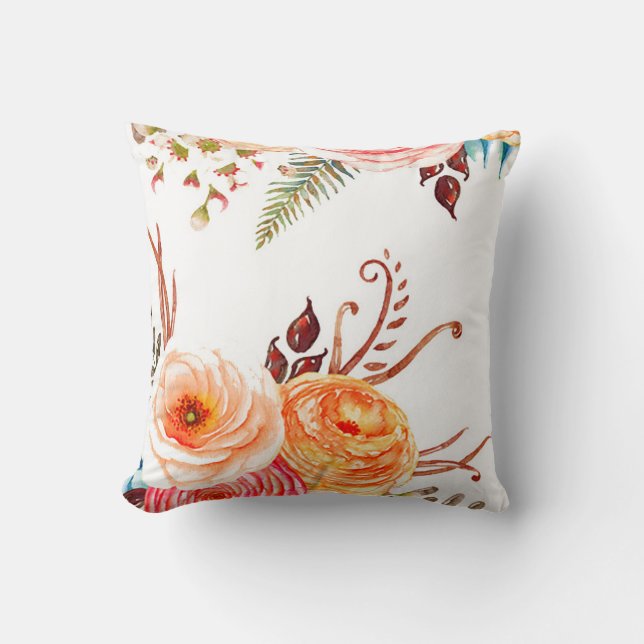 El "otoño florece" Cojín decorativo (Anverso)