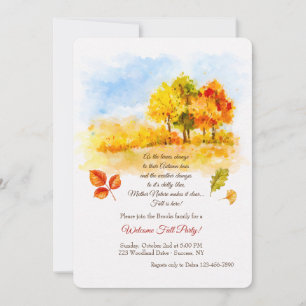 El Otoño ha Llegado Invitación