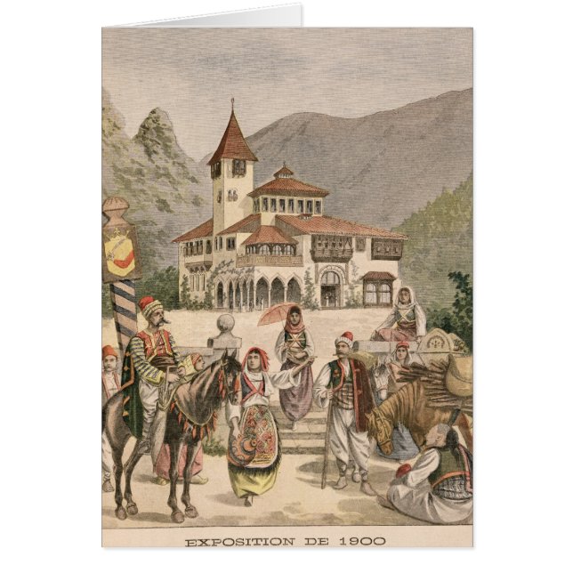 El pabellón bosnio en la exposición universal (Frente)