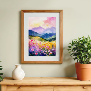 El pacífico Valle de las colinas en flor arte en e