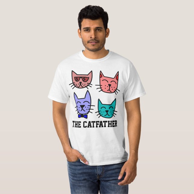 EL PADRE, camisetas de Cat Dad (Anverso completo)