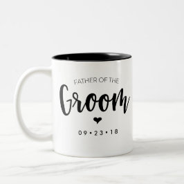El padre de la taza del novio personaliza su fecha
