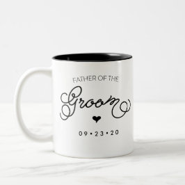 El padre de la taza del novio personaliza su fecha