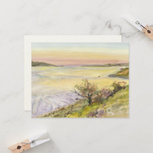 El paisaje natural. Arte de pintura en color de ag