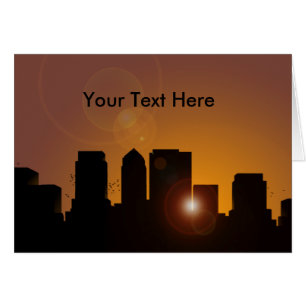 El paisaje urbano al amanecer