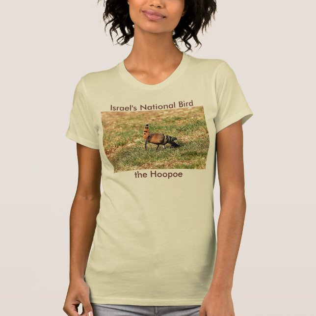 El pájaro nacional de Israel - camiseta del Hoopoe (Anverso)