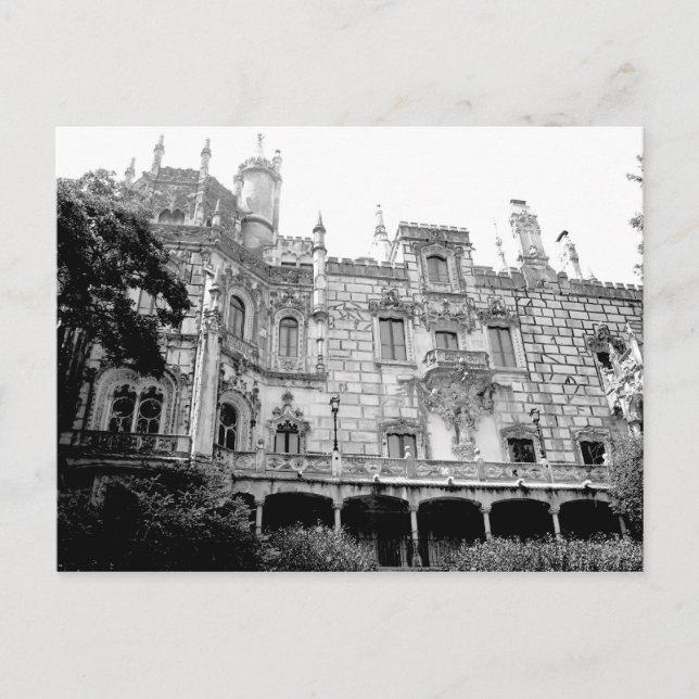 El palacio de la postal Quinta da Regaleira (Anverso)