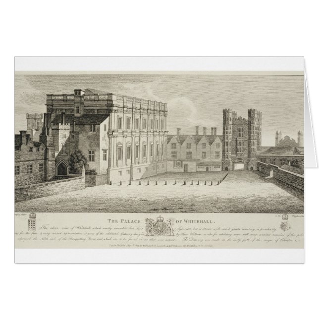 El Palacio de Whitehall, de un dibujo del Pep (Anverso (Horizontal))