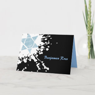 El palo azul Mitzvah de la barra de la estrella de
