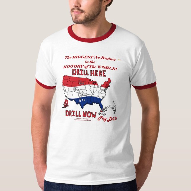 El pan comido más grande en la camiseta anillada (Anverso)