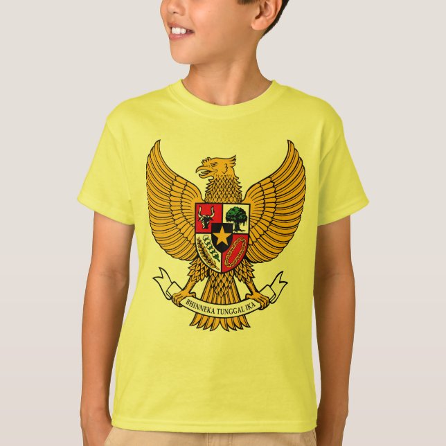 el pancasila del garuda embroma la camisa - (Anverso)