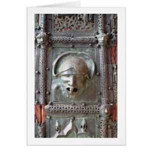 El panel de la puerta izquierda del portal, 1 del