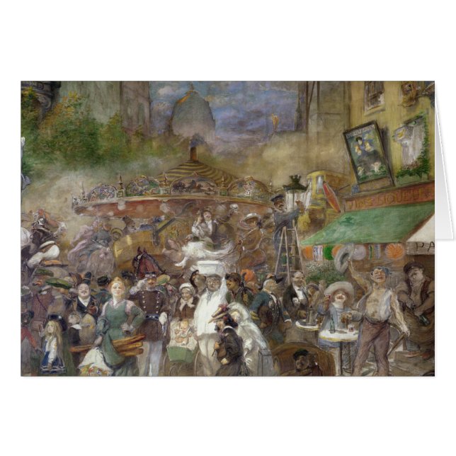 El panel decorativo que representa París (Anverso (Horizontal))