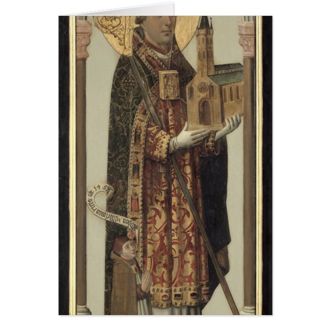 El panel votivo que representa St. Ansgar, 1457 (Frente)
