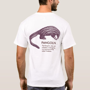 El Pangolin extraño, con la definición, camiseta