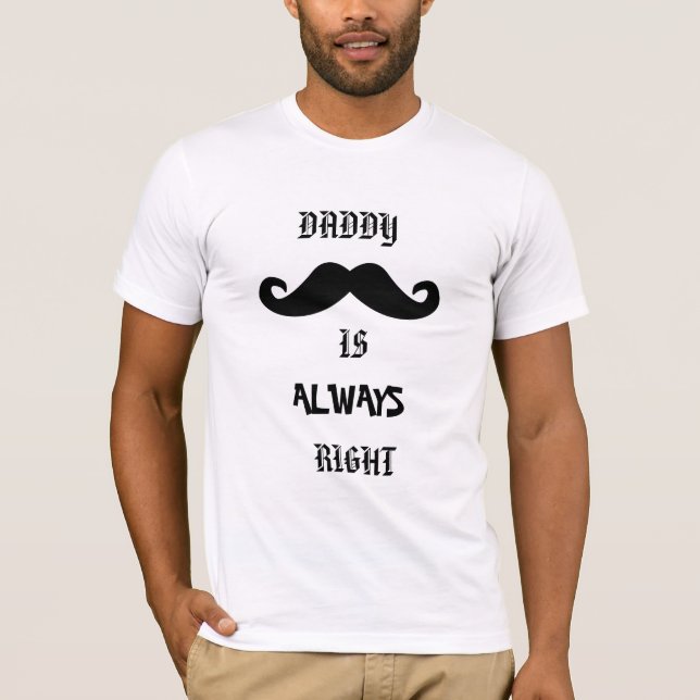 El papá es siempre camiseta derecha del día de (Anverso)