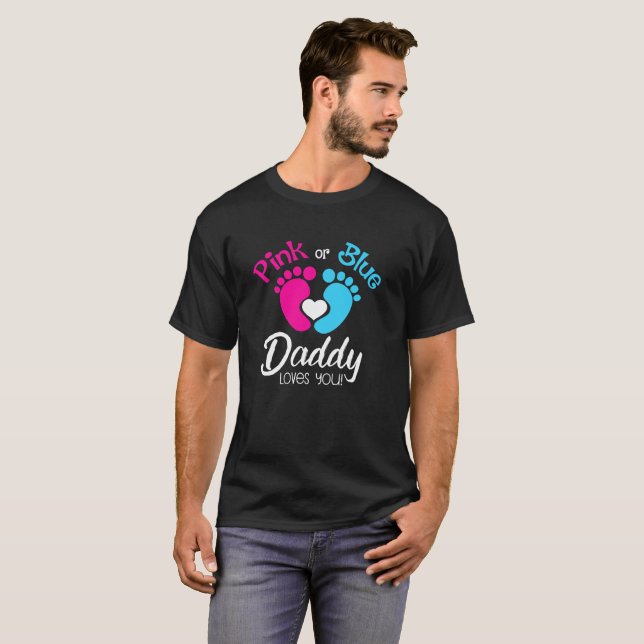 el papá rosado o azul le ama camisa (Anverso completo)