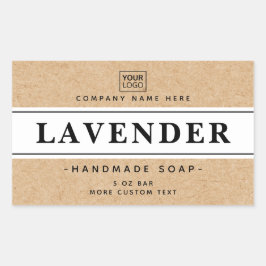 El papel blanco y kraft parecen etiquetas de produ