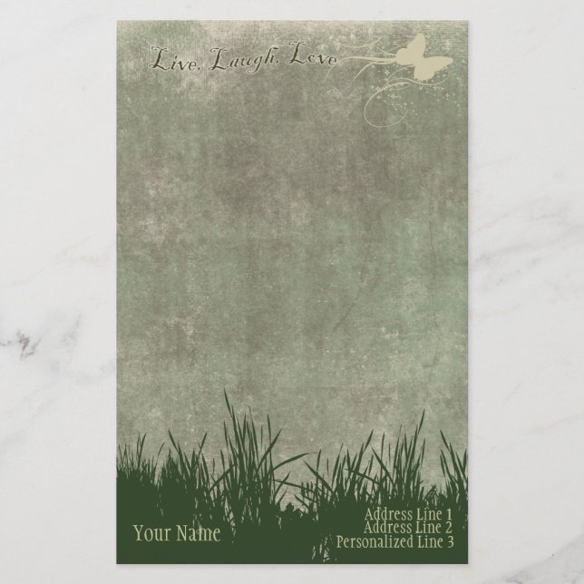 El papel con membrete personal de los efectos de (Anverso)