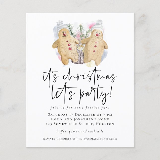 El papel de los hombres de pan de jengibre invitam (Frente)